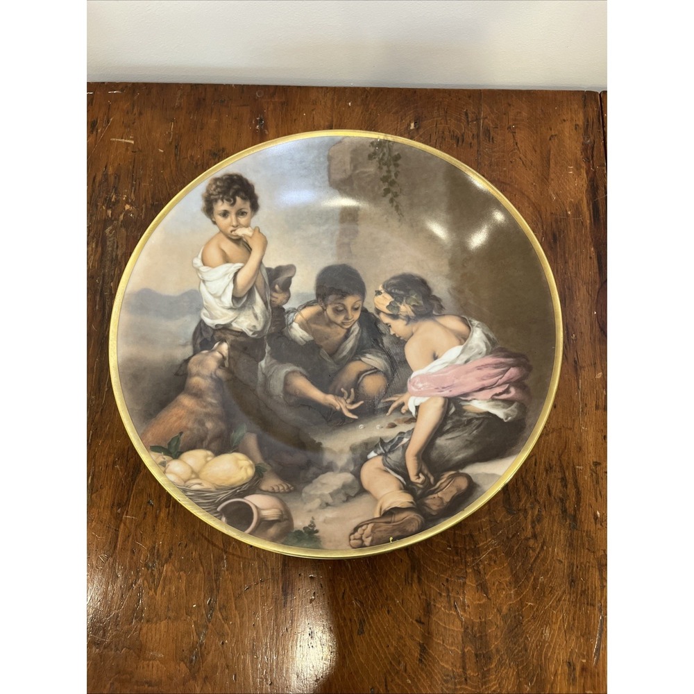 Bartolome Esteban Murillo "The Pie Eaters" & "Beggar Boys Playing Dice" 11.5"